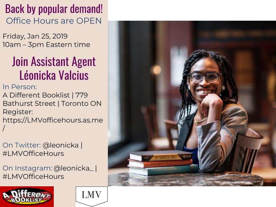 Join Assistant Agent Léonicka Valcius for 1-on-1 publishing consultations